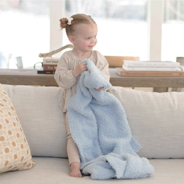 Personalized Baby Blanket  Light Blue Bamboni Baby Blankets Saranoni