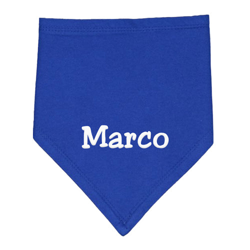 Personalized Bandana Bib - Royal Blue Bibs Moonbeam Baby