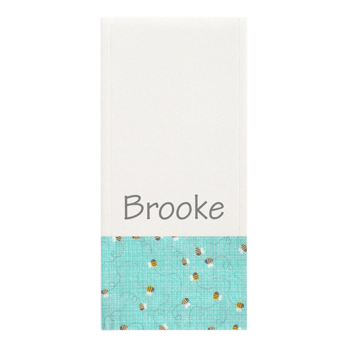 Personalized Burp Cloth Sunny Bees Burp Cloths Moonbeam Baby