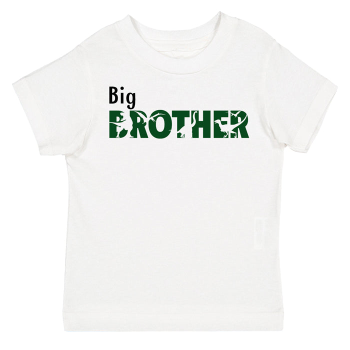 Big Brother Dinosaur White Short Sleeve Tee Big Brother & Little Brother Shirts Kristi
