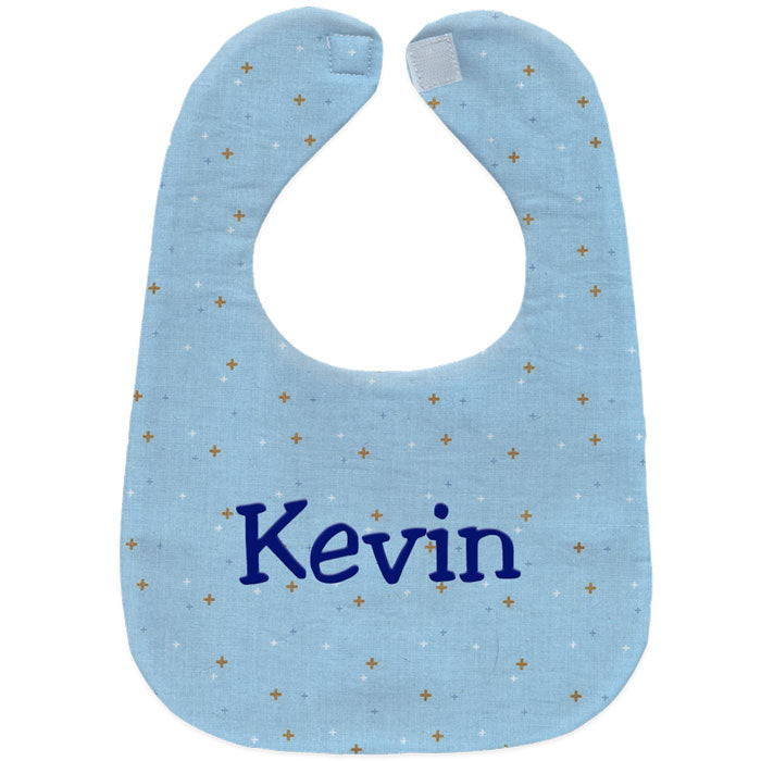 Personalized Bib Blue Sparks Bibs Moonbeam Baby