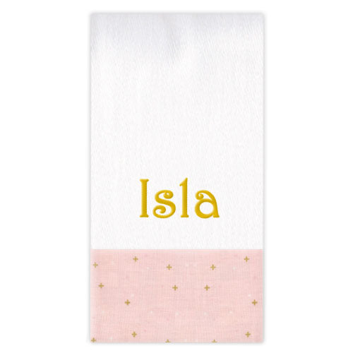 Personalized Burp Cloth  Sparkler Ballerina Discontinued Discontinued   