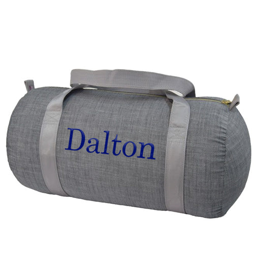 Personalized Duffel Bag by Mint Grey Chambray Bags & Totes Mint
