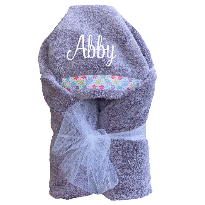 Hooded Towel Lilac Collection Hooded Towels Moonbeam Baby