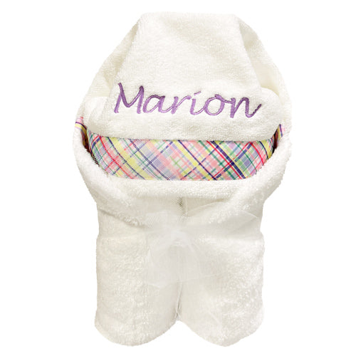 Hooded Towel   White Collection Hooded Towels Moonbeam Baby   