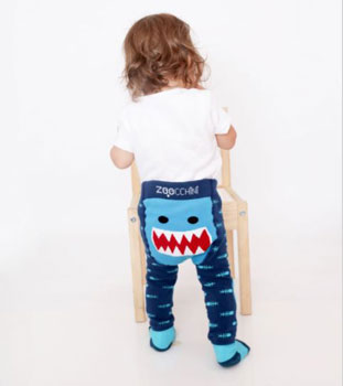 Crawling Legging & Sock Set - Sherman the Shark Discontinued Zoochini