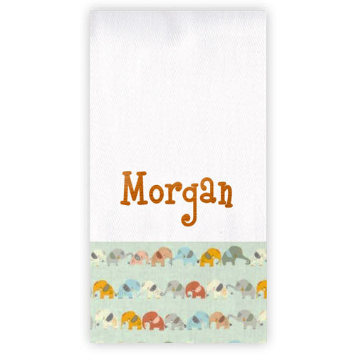 Personalized Burp Cloth  All Ears Discontinued Moonbeam Baby