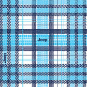 Personalized Burp Cloth  Jeep Plaid Navy/Aqua Discontinued Moonbeam Baby