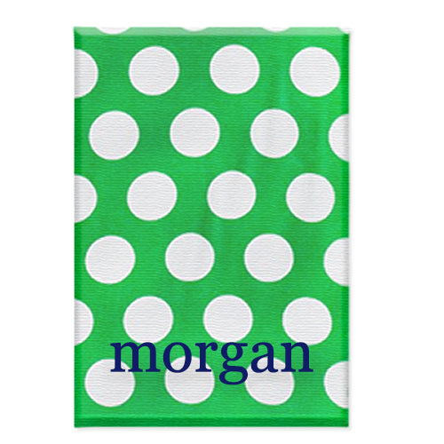 Personalized Beach Towels - Green Polka Dot Beach Towels SS Active