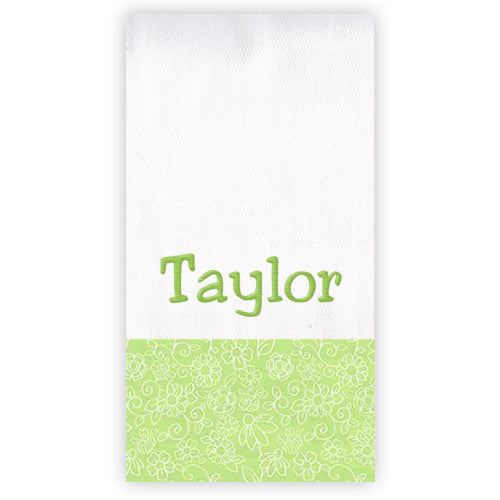 Personalized Burp Cloth Birds & Bees Burp Cloths Moonbeam Baby