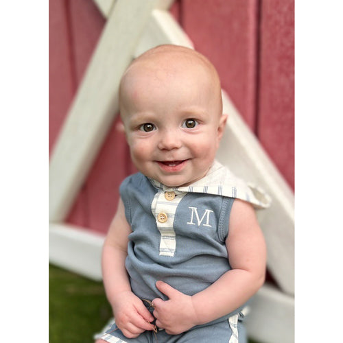Personalized Jogger Set Slate Blue Monogrammed Apparel Rose Textiles