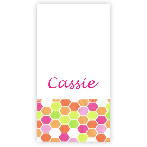 Personalized Burp Cloth Brighten Up Pink/Orange Burp Cloths Moonbeam Baby