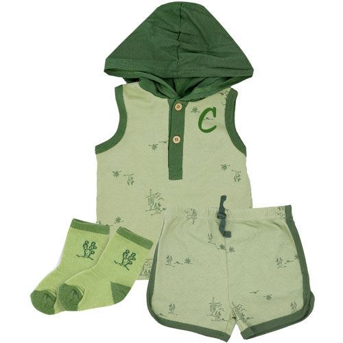Personalized Boy's Jogger Set W/Socks Cactus Monogrammed Apparel Rose Textiles