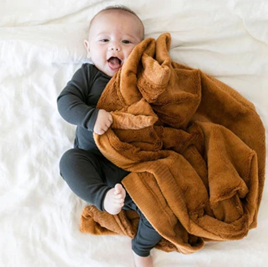 Personalized Baby Blanket  Camel Lush Baby Blankets Saranoni   