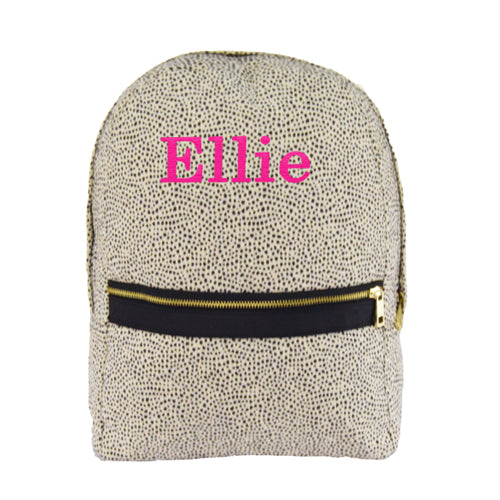 Personalized Backpack by Mint Cheetah Seersucker Backpacks and Lunch Boxes Mint
