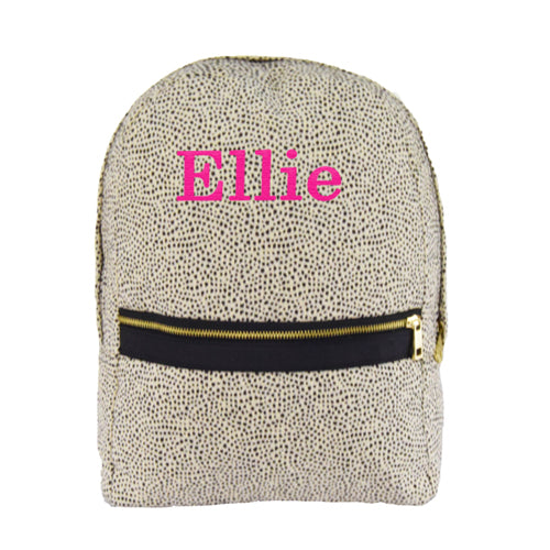Personalized Backpack by Mint  Cheetah Seersucker Backpacks and Lunch Boxes Mint   