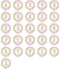 Embroidered Burp Cloth  Flower Frame Light Pink and Grey Burp Cloths Moonbeam Baby   