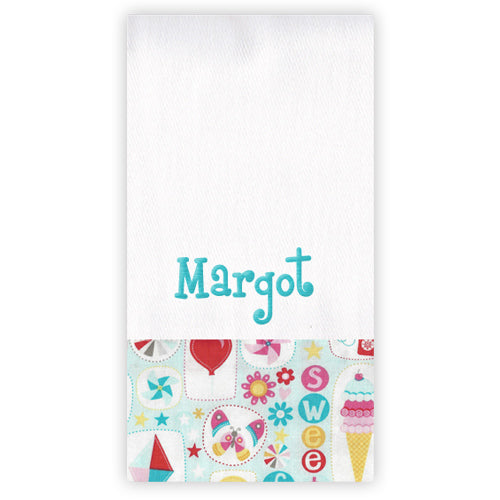 Personalized Burp Cloth  Girl Crazy Burp Cloths Moonbeam Baby