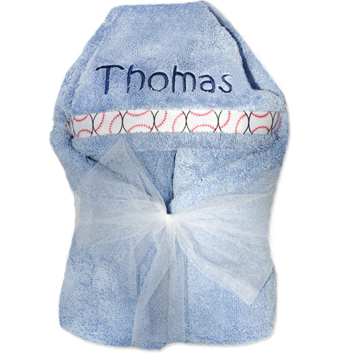 Hooded Towel Light Blue Collection Hooded Towels Moonbeam Baby