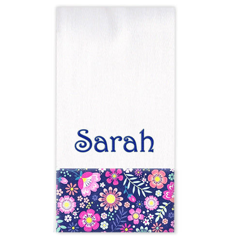 Personalized Burp Cloth  Midnight Garden Burp Cloths Moonbeam Baby