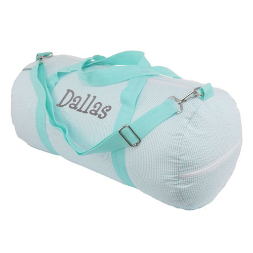 Personalized Weekender Duffel Bag by Mint  Mint Seersucker Bags & Totes Mint