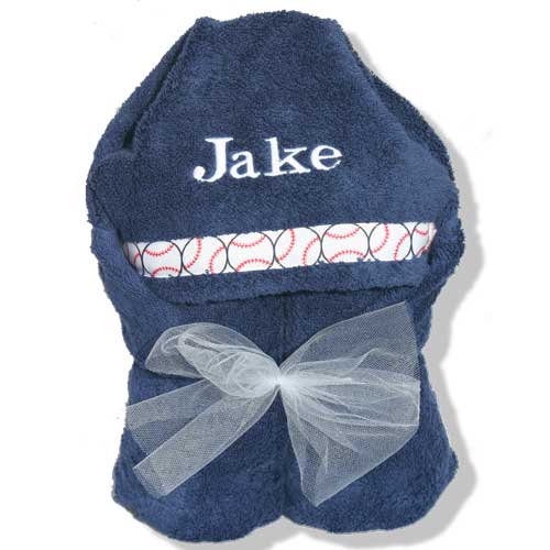 Hooded Towel  Navy Collection Hooded Towels Moonbeam Baby   