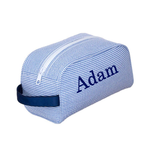 Traveler Bag by Mint Navy Seersucker Bags & Totes Mint