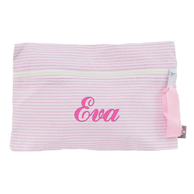 Cosmo Bag by Mint Pink Seersucker Bags & Totes Mint
