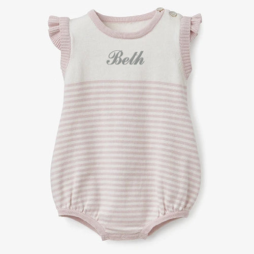 Personalized Striped Bubble Pink & White Discontinued Discontinued