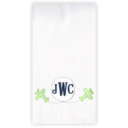 Personalized Burp Cloth Sky Writing Burp Cloths Moonbeam Baby