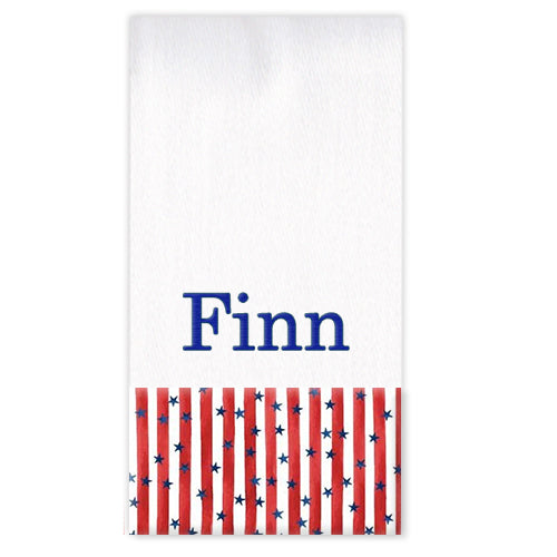 Personalized Burp Cloth  Stars and Stripes Burp Cloths Moonbeam Baby