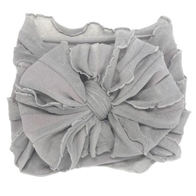 Ruffled Headband Bow by Rockin Royalty Sterling Accessories Rockin Royalty