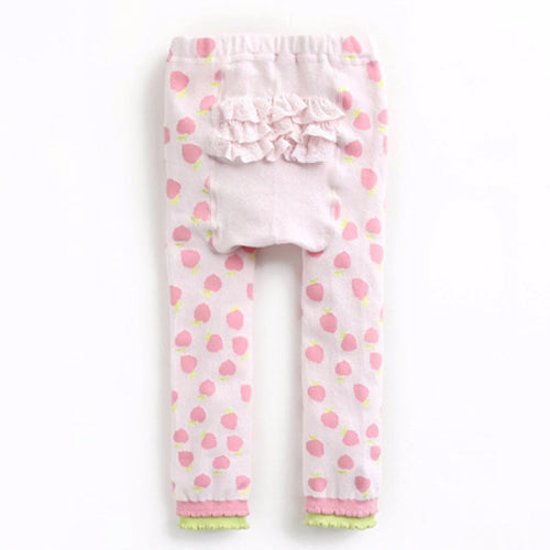 Vaenait Baby Ruffled Leggings  Pink Apple Accessories Vaenait Baby   