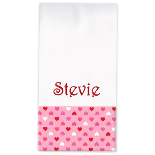 Personalized Burp Cloth Valentine Burp Cloths Moonbeam Baby