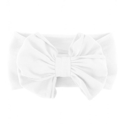 Headband Bow by Ruffle Butts - White Accessories Ruffle Butts