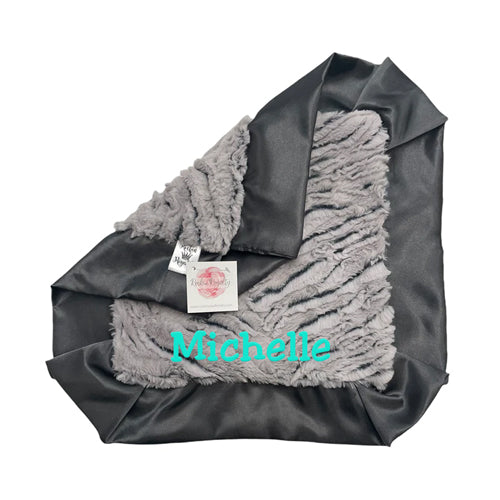 Personalized Baby Blanket (Mini 15x15) Ziggy Grey Discontinued Discontinued