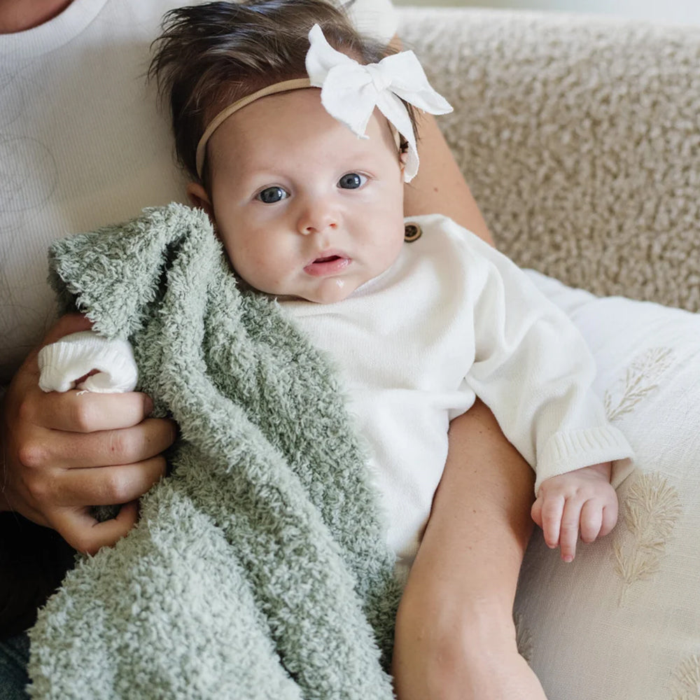 Personalized Baby Blanket Sage Bamboni Baby Blankets Saranoni