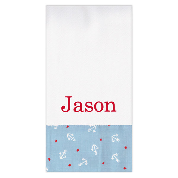 Personalized Burp Cloth  Anchors Burp Cloths Moonbeam Baby   