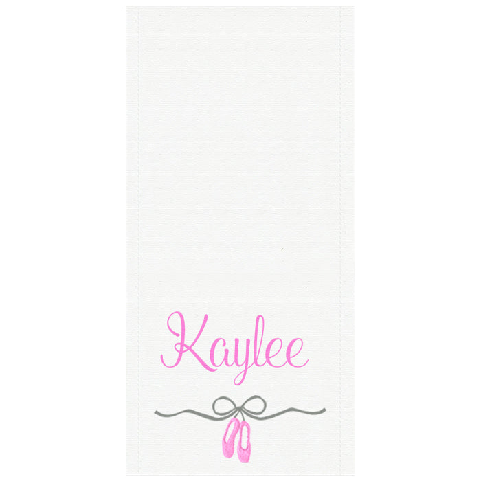 Personalized Burp Cloth Ballet & Bows Burp Cloths Moonbeam Baby