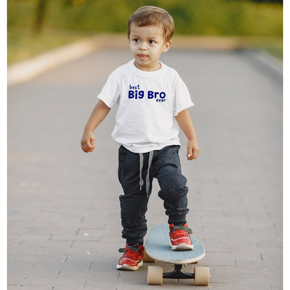 Best Big Brother Ever White Tee Big Brother & Little Brother Shirts Kristi