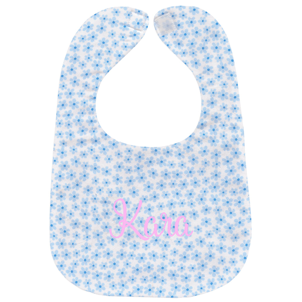 Personalized Bib Blooming Daisies Bibs Moonbeam Baby