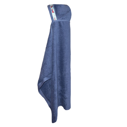 Hooded Towel True Blue Petite Collection Hooded Towels Moonbeam Baby