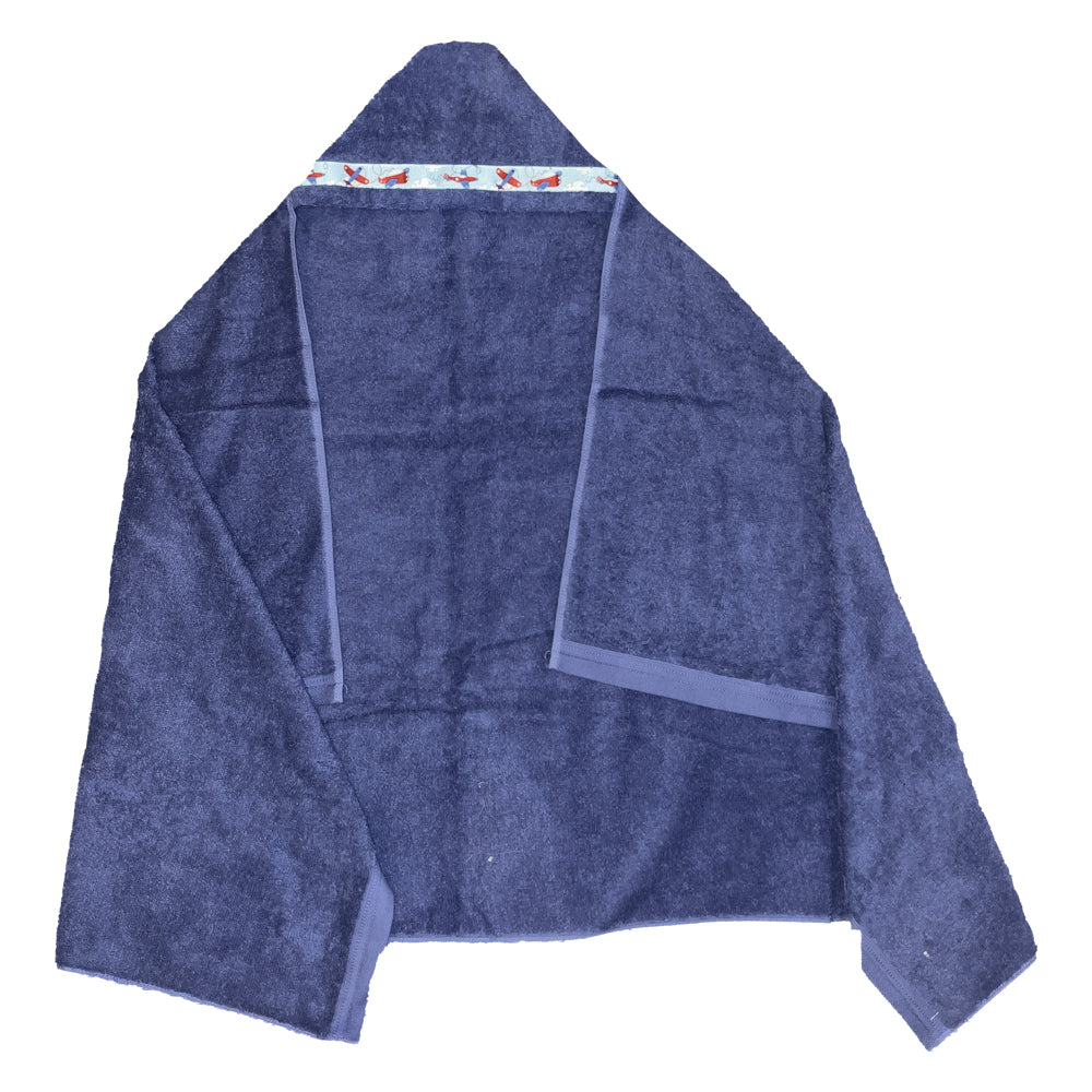 Hooded Towel True Blue Petite Collection Hooded Towels Moonbeam Baby