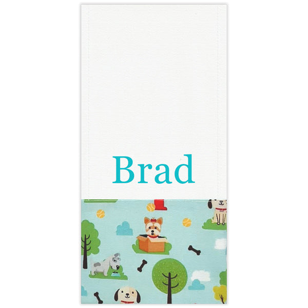 Personalized Burp Cloth Dogs Burp Cloths Moonbeam Baby