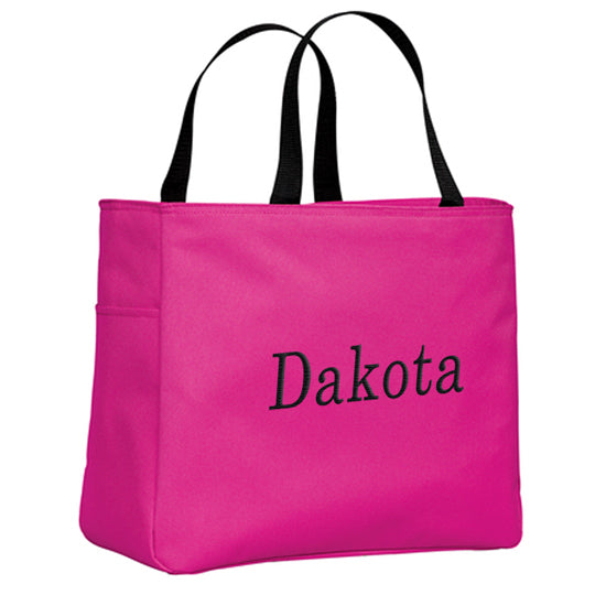 Essential Tote  Hot Pink Bags & Totes San Mar   