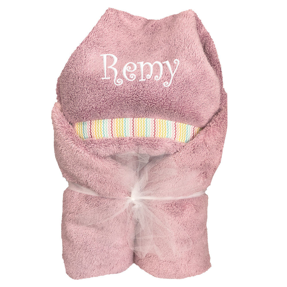 Hooded Towel Lilac Pink Collection Hooded Towels Moonbeam Baby