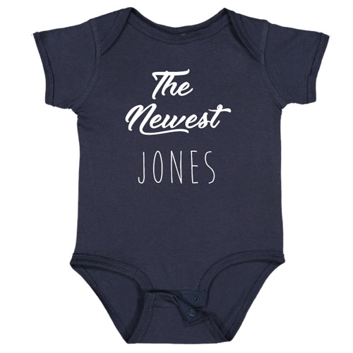 The Newest  Navy Short Sleeve Onesie Personalized Printed Tees Kristi   