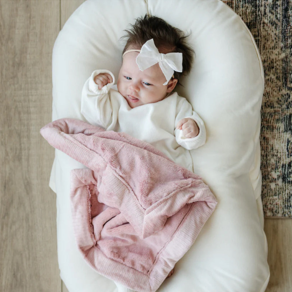 Personalized Baby Blanket (Mini 15x20) Ballet Slipper Lush Baby Blankets Saranoni