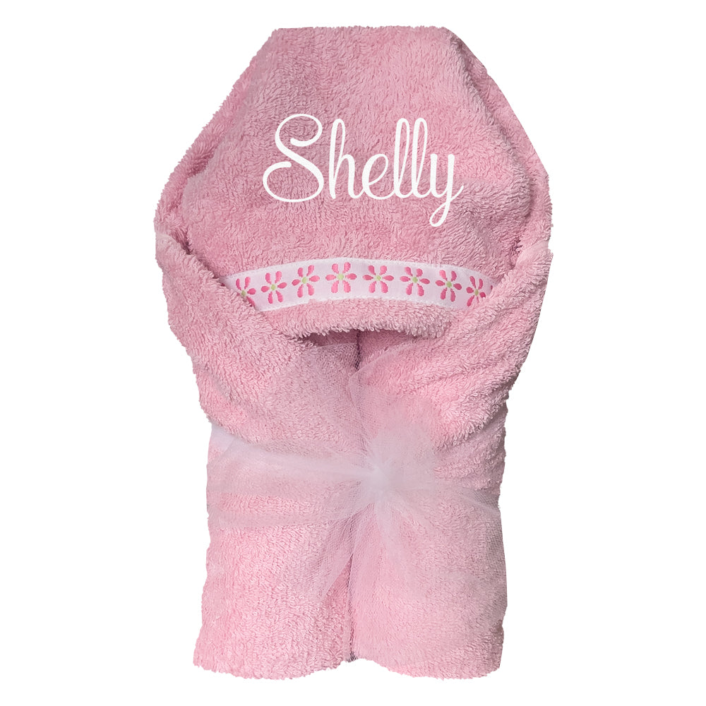 Hooded Towel Pink Petite Collection Hooded Towels Moonbeam Baby