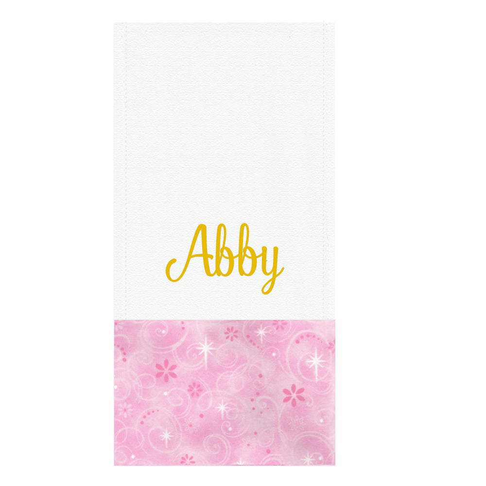 Personalized Burp Cloth  Princess